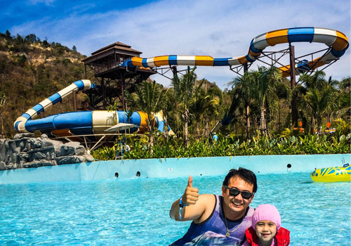 the largest themed and water park in the northeast region of Thailand